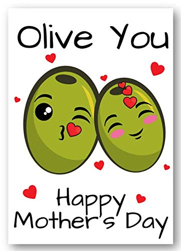 Second Ave Cute/Funny Olive You Pun Mother's Day Card For Her
