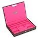 SPECIAL OFFER 35% OFF | Stackers | Jewelry Box | classic chocolate brown & bright pink stacker lid