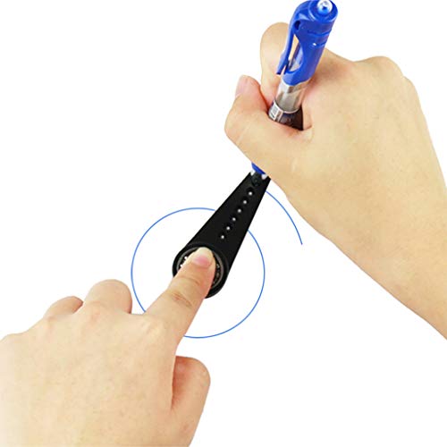 Sacow Multifunction Drawing Ruler, The Most Versatile and Portable Design Tool Mini Compass and Protractor combot (40mm-200mm)