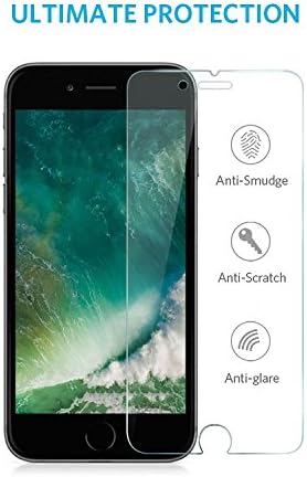 Yishun Tempered Glass Screen Protector for iphone 7 Plus 5.5 Inch 0.26mm Thinness, 9H Hardness, HD Transparency (iPhone 7 Plus 5.5inch)