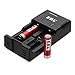 EBL Battery Charger for Li-ion Ni-MH Ni-CD Rechargeable Batteries with 4 Pack 3.7V 14500 Li-ion Rechargeable Batteries