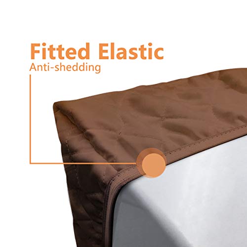 LBG Products Indoor Air Conditioner Cover for Window A/C Unit,Brown Color, Double Insulation Windblock (25''L x 17''H x 4''D)