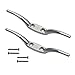 Huouo 2 PCS Flagpole Cleat Hook 6 Inch Silver Cast Hardware for Flag Rope primary