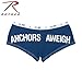 Rothco Women's Booty Shorts/Anchors Aweigh, Blue, Large