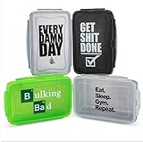 5 pack Reusable Meal Prep Containers, 5 Colors & 5 Logos - Hydra Prep, 30oz Food Storage Containers, BPA FREE, set with lids, Microwave Safe. (5, Multi 5 colors)