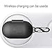 Aotao Silicone Case for Galaxy Buds 2019, Soft and Flexible, Scratch/Shock Resistant Silicone Cover with Carabiner for Galaxy Buds (Black)