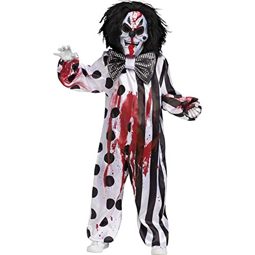 Fun World Bleeding Killer Clown Childrens Costume, Multicolor, Medium
