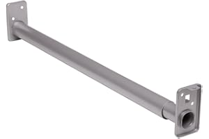 Knape & Vogt, 30 48-Inch, Pro by John Sterling RP0022-30/48 Adjustable Closet Rod, 30-48 inch, Platinum Gray