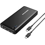 USB C Power Bank RAVPower 26800 PD Portable Charger 26800mAh(Faster Recharged in 4.5 Hours &amp;USB-C Input, 30W Type-C Output)for Nintendo Switch, USB Type-C Laptops, 2016 MacBook Power Delivery Support
