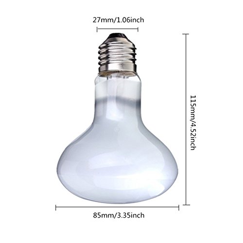 CTKcom 100 Watt UVA Pet Heating Lamp(2 Pack),R85 Day Light UVA Basking Heat Spot Lamp,UVA Reptile Heat Bulb for Turtle Aquarium Aquatic Reptile Lizard Heat Lighting E26/E27,110V,2 Pack