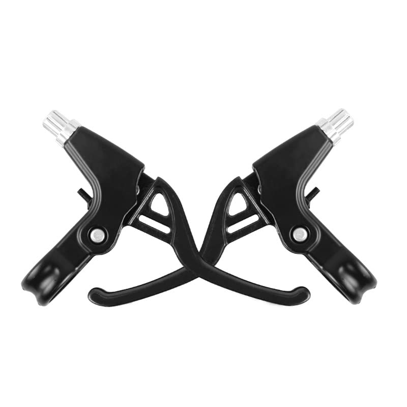 PIQIUQIU 1 Pair of Bicycle Brake Levers, Full Aluminium Alloy MTB Road Bike Brake Handbrakes, 2.2 cm Diameter Bicycle Parts (Black)