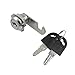 uxcell 19mm Thread Desk Tool Quarter Turn Keys Cam Lock with Gasket 26 x 25mm