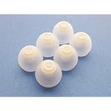 6 Clear White Small Replacement Eartips Buds Gels for Apple In-Ear Earphones with Remote and Mic MA850G/A/B