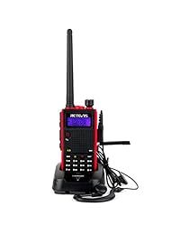 Retevis RT5 Radio bidireccional Banda dual de largo alcance VHF / UHF 128 canales Escaneo VOX DTMF Radio FM 1750Hz Walkie Talkies (1 paquete)