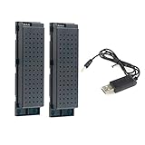 Dreamyth Durable 2pcs 3.7V 500MAH Lipo Battery for Eachine E56 JJRC H47 RC Quadcopter+ USB Charge (Black)