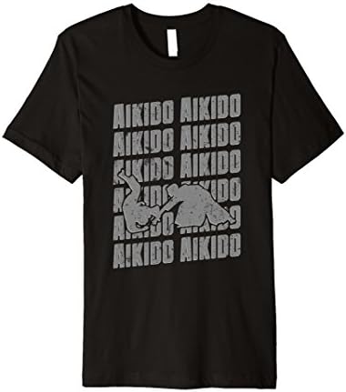 Aikido Repeat T-Shirt Combat Hakama Martial Arts Tee