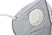 Jesspad Pollution Mask N95 Particulate Respirator Mask with Valve Filter Gray 10 pcs/pack