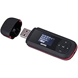 AGPtEK U3 Usb Stick Mp3 Player, Music Player with USB Flash Drive, Recording, FM Radio, Supports up to 64GB, Black