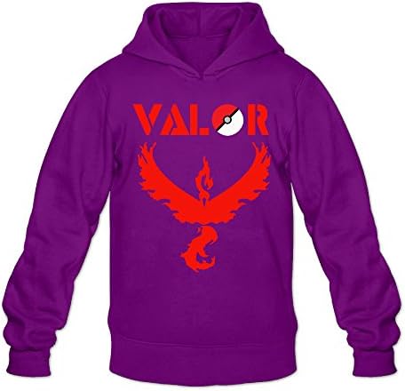 RABBEAT Men's Sweatshirt Geek Go Team Instict Valor Team Size XXL Purple