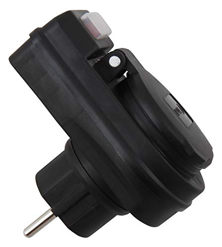 MC POWER - Steckdosenadapter Outdoorsteckdose Stromverteiler | für Außen | mit Schalter, 230V/3.680W, IP44 – Bild 4