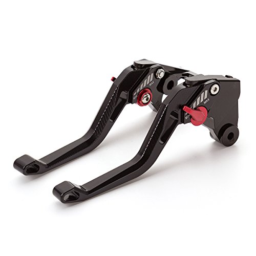 FXCNC Motorcycle 3D New Rhombus Hollow Adjustable CNC Brake Clutch Levers Set Pair fit for Kawasaki NINJA 250R 2008-2012, NINJA 300R/Z300 (w & w/o ABS) 2013-2017,NINJA 300 ABS 2014