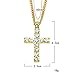 Clearance Deals Unisex Hip Hop Men Stainless Steel Cross Pendant Necklace Jewelry Boy&Men Gift by ZYooh (Gold)