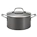 Circulon Genesis Hard Anodized Nonstick Casserole Dish/ Casserole Pan / Dutch Oven with Lid - 4.5 Quart, Black