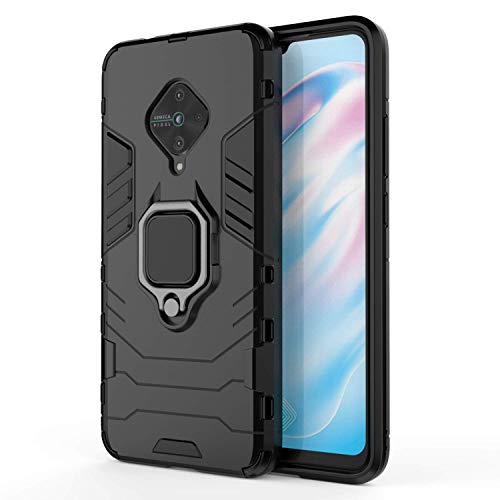 Designerz Hub Covers and Cases for Vivo S1 Pro Case Back Cover Dual Layer Armor Defender Full Body Protective + PC Hybri