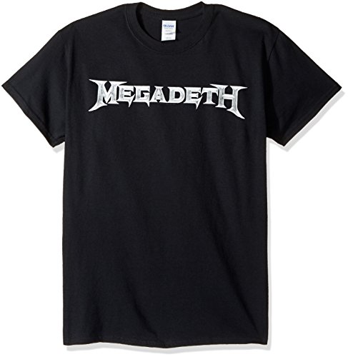 Fea men s megadeth classic logo t-shirt, black, medium