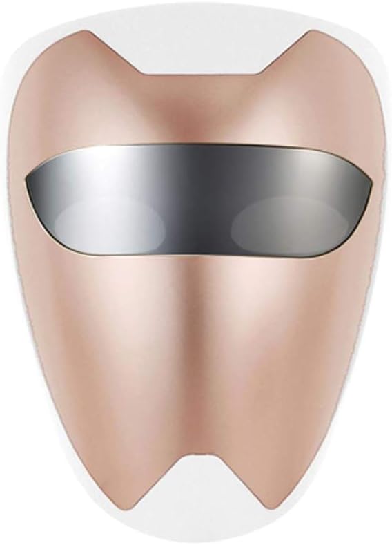 PURISKIN LED Face Mask (02 Rose Gold) - Skincare Facial Home Therapy Treatment Device for Improving Wrinkles Rejuvenation Anti-Aging Soothing Tightening Whitening