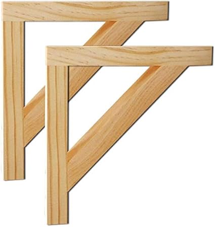 DX Holzhalterung - 2er-Pack Holzregalhalterung, Hochleistungs