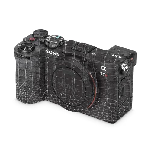 Camera Skin Compatible with Sony Alpha 7CR Camera (2023) - Black Gator Skin - P…
