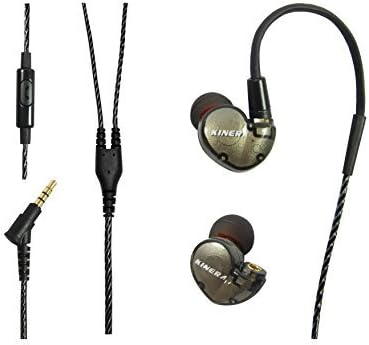 Kinera HiFi Hybrid Dual Balanced Dynamic+ Experience Balance Armature Earphone,can change MMCX,Wired Stereo Sport Earbuds with Microphone for Running, Workout, GYM (Grey)