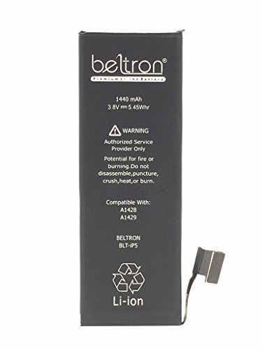 New 1440 mAh BELTRON Replacement Battery for iPhone 5 - (Compatible with all iPhone 5 Carriers) - BELTRON BLT-iP5