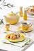 Le Creuset Stoneware Salt and Pepper Shakers, Soleil