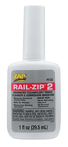 Pacer Technology (Zap) Rail-Zip 2 Track Cleaner and Corrosion Inhibitors, 1 oz