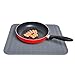 SANNO Silicone Dish Drying Mat Heat Resistant,Counter top Mat Sink Mat Large Drainer Mat and Trivet Countertop Protector-Dishwasher Safe Grey Large 17.7 x 15.7 inch