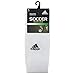 adidas Metro Soccer Socks (1 Pair) Discontinued, White/Black/Clear Grey/4, X-Small