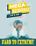 Mega Sudoku 16x16 - Hard to Extreme: Large Print Sudoku Puzzle Book for Advanced Solvers, Extreme Sudoku, Improve Your Memory by 