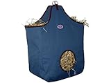Derby Originals Nylon Hay Bags Large with D Ring, Navy/Maroon