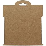 Kraft Brown Paper Hair-Bow Display Cards Large -50 Cards