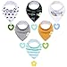Bobaly, Baby Bibs Teething, Bib Teething, 6 Pack, Baby Bibs for Drooling and Teething, Drool Bibs, Bibs 0-6 Months (Whale Elphant 6 Pack Set)