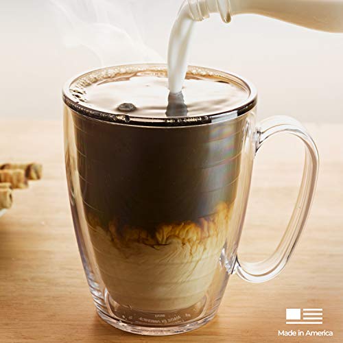 Tervis Made in USA Double Walled Clear & Colorful Tabletop Insulated