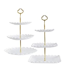 RAUVOLFIA 2 Pack of Plastic Round & Square Dessert