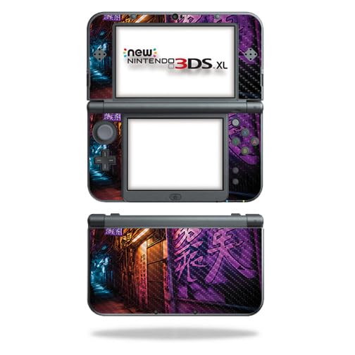 Carbon Fiber Gaming Skin Compatible with Nintendo New 3DS XL (2015) - Neon Alle…