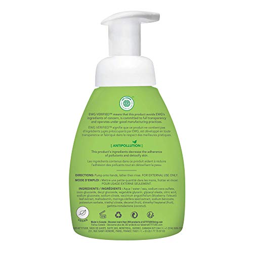 ATTITUDE Foaming Hand Soap for Kids, Hypoallergenic, EWG Verified
