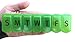 Apex 7-Day Ultra Bubble-Lok Pill Organizer (XL, Kelly Green)