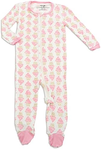Silkberry Baby Bamboo Footie Sleeper Ice Cream 3-6m