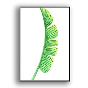 Framed Canvas Wall Art for Living Room, Bedroom Leaves Canvas Prints for Modern Home Decoration Ready to Hang - 16"x24" inches