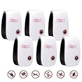 SOHOUR Ultrasonic Insect Killer- [2018 UPGRADED]. Repels Ants, Roaches, Fleas, Rats, Bugs, Fruit Fly, Cockroaches and More(6 Pack) No More Insect Sprayers & Mouse Trap (6 PCS pack)